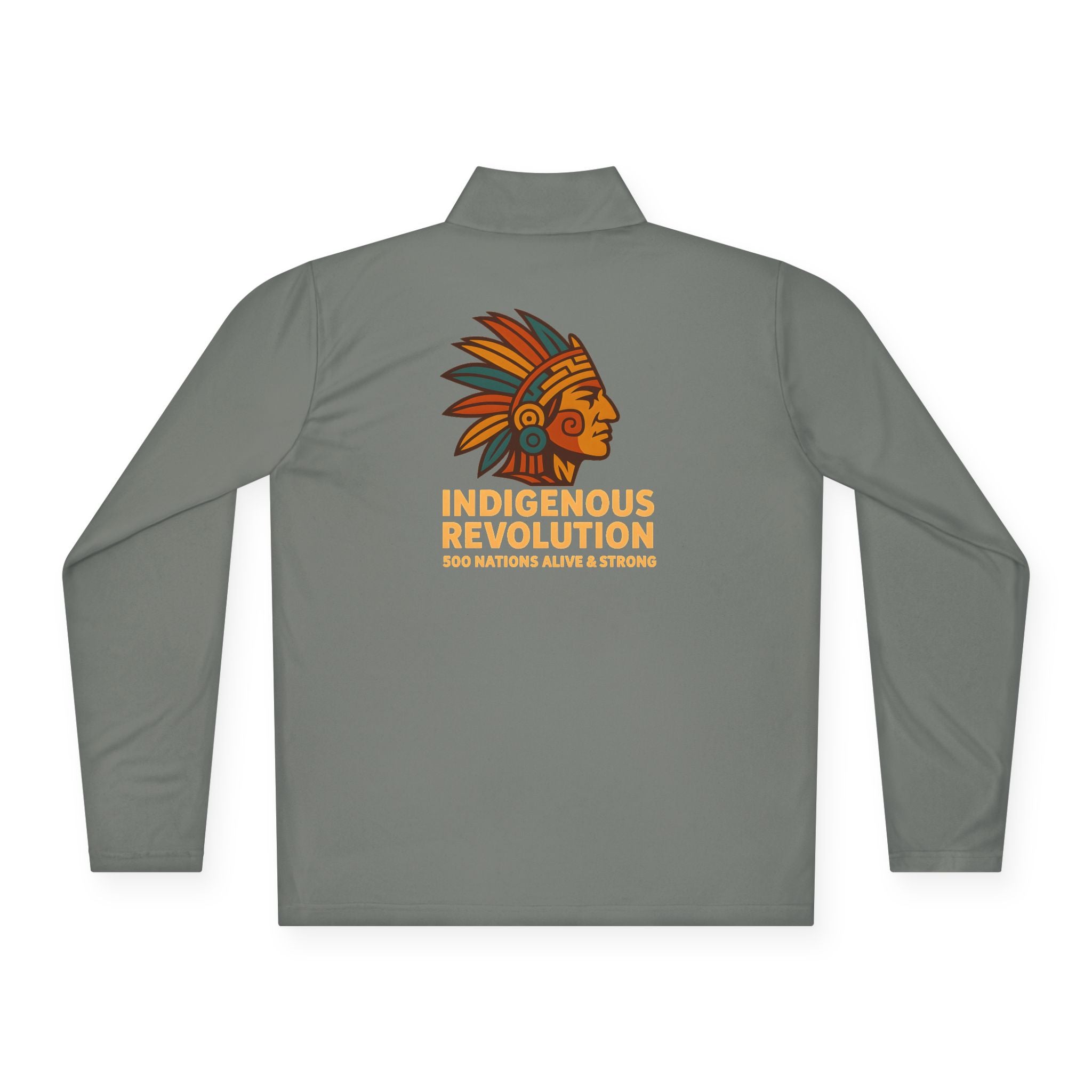 Quarter-Zip Pullover — Indigenous Revolution Graphic Pullover