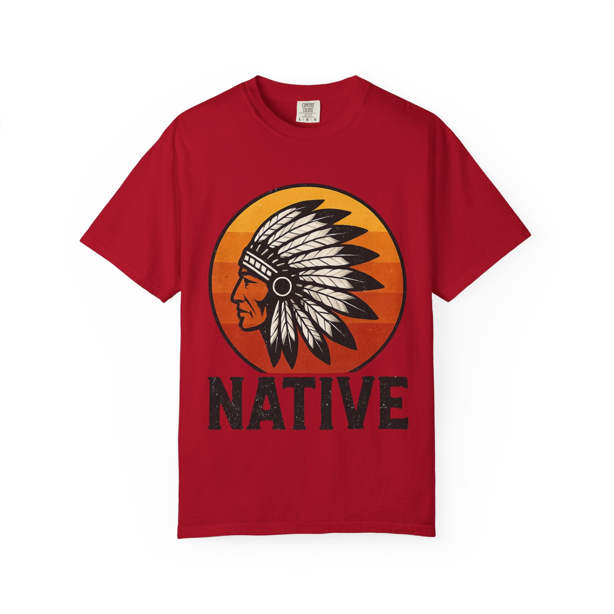 T-Shirt - Retro 'Native' Headdress Graphic Tee